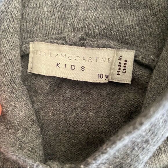 Stella McCartney kids Gray Wolf Graphic Hoodie size 10 - Picture 8 of 10